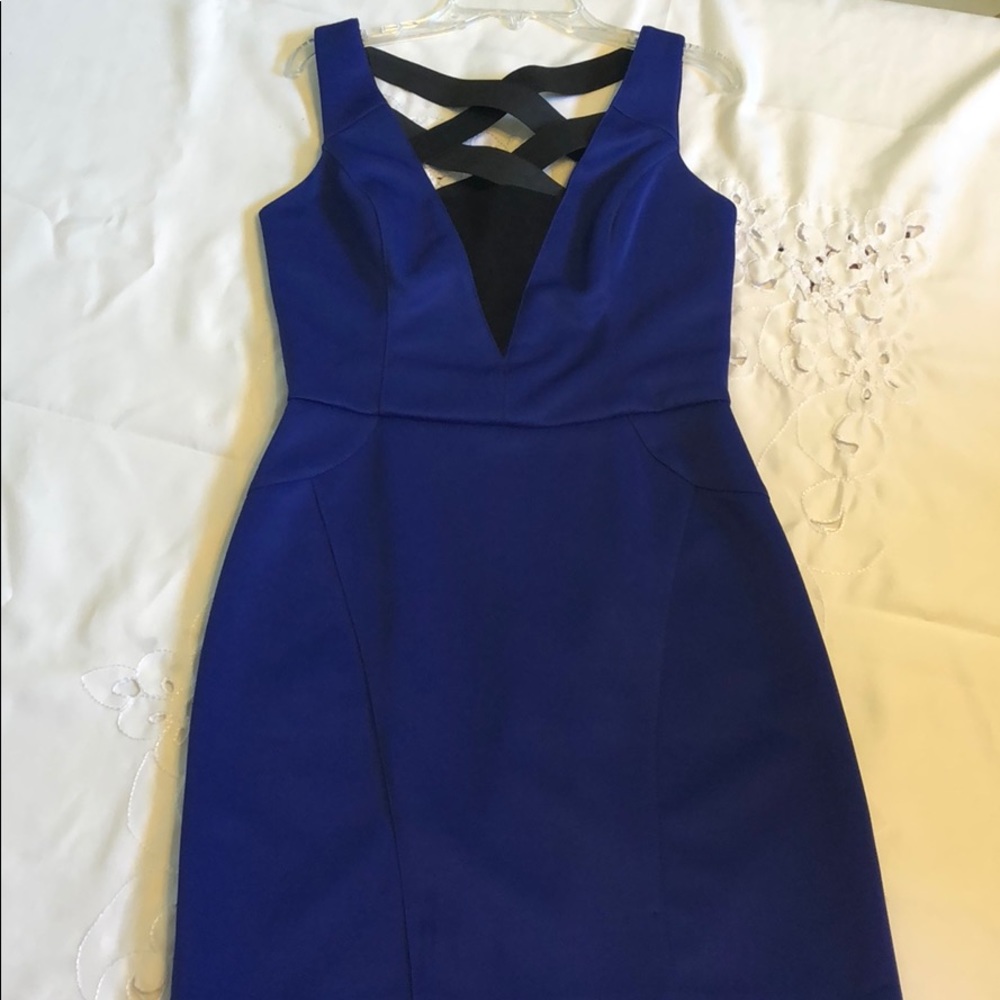 Betsey Johnson mini criss-cross back dress